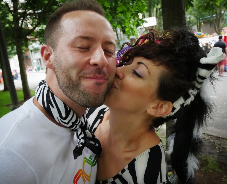 Gay Pride kiss